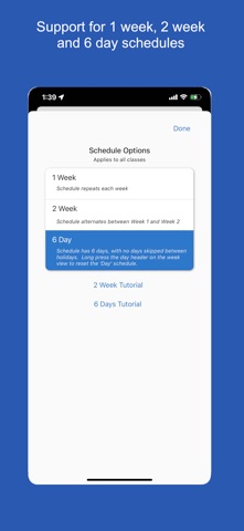 Class Planner (cloud) iPhone screenshot