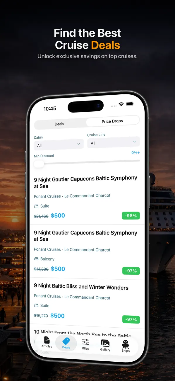 Screenshot #3 pour Cruiseable: Trouver Croisière