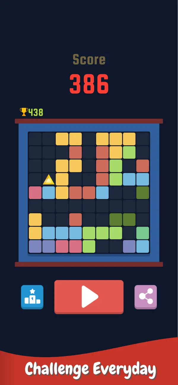 Screenshot #1 pour Blocks Gem – Wood Block Puzzle