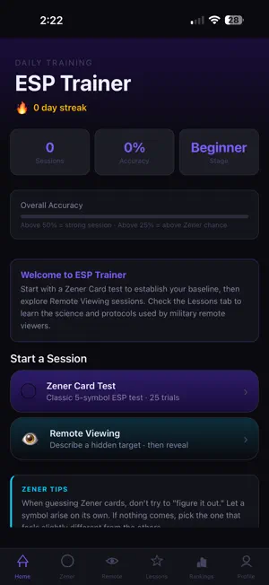 ESP Trainer: Remote Viewing screenshot 1