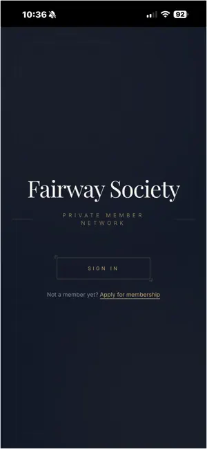 Fairway Society screenshot 1