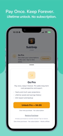 SubSnip: Subscription Tracker screenshot
