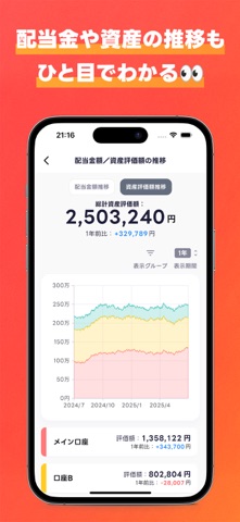 配当管理アプリ ハイトン｜優待も配当もまとめて管理 screenshot