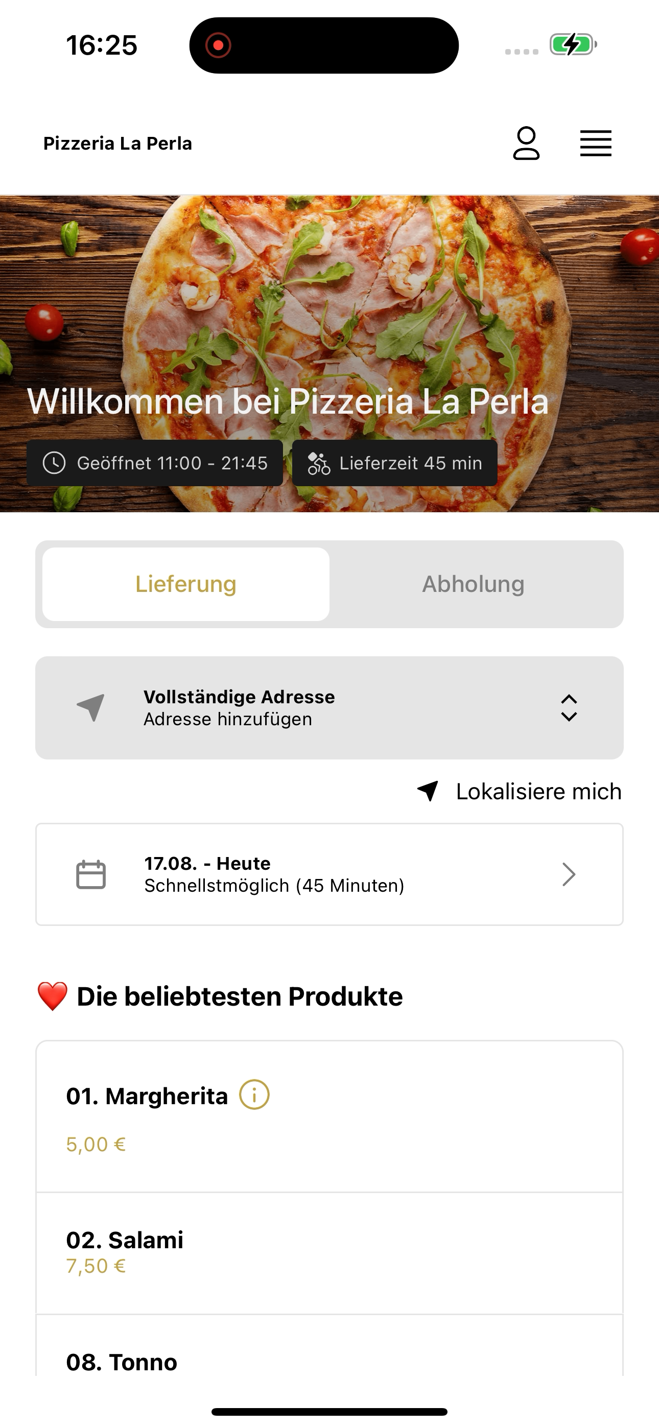 Pizzeria La Perla Bochum screenshot 5