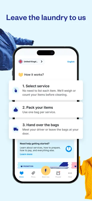 Laundryheap: On-Demand Laundry screenshot 1 of 7