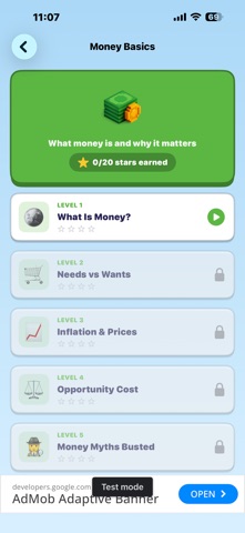 Finance Quest - Learn Basics iPhone screenshot