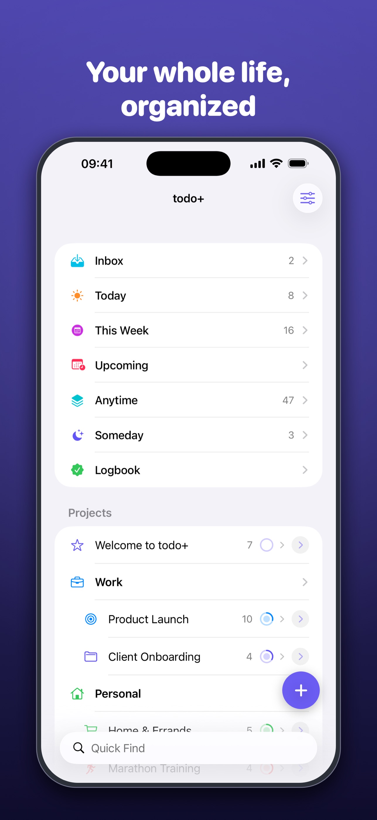 Screenshot 1 of Todo+: To-Do List & Planner