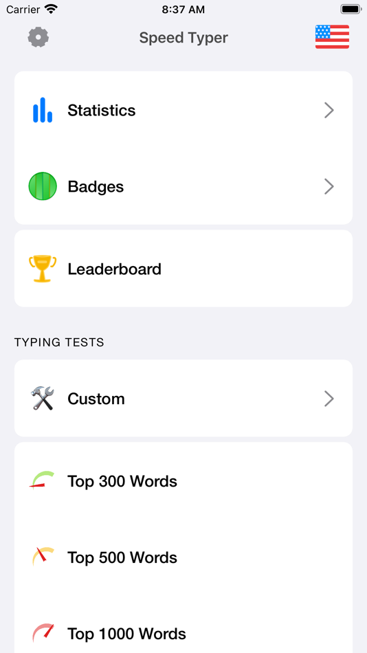 #1. Speed Typer: WPM Typing Tests (iOS) 由: justncode LLC