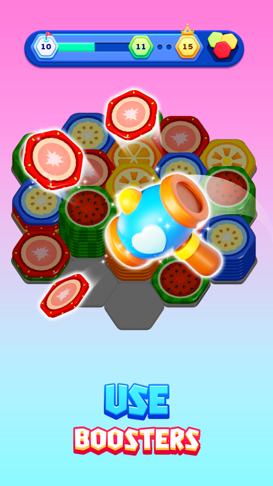 #6. Fruitagon: Stack Sort (iOS) Bởi: ABI GLOBAL LTD.