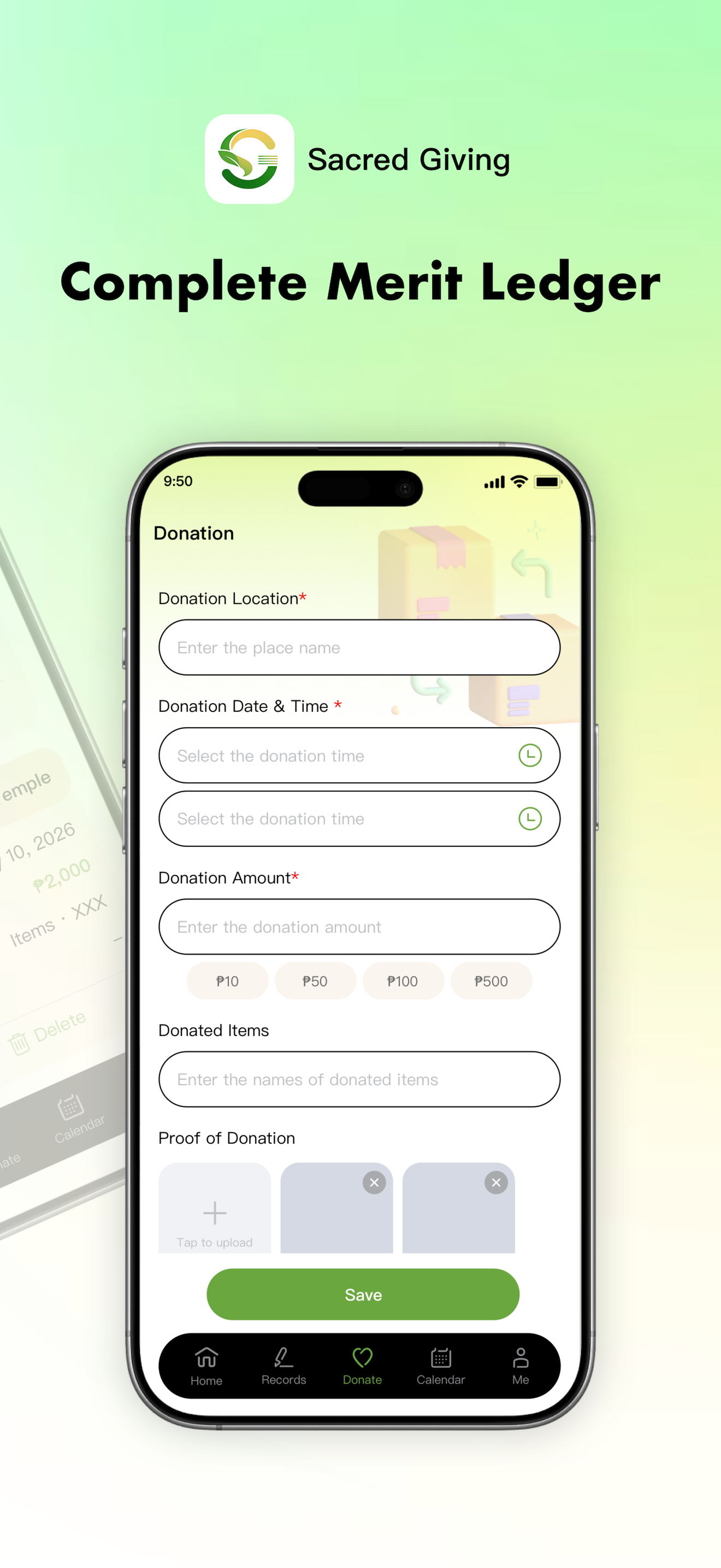 Sacred Giving: Charity Tracker screenshot 4