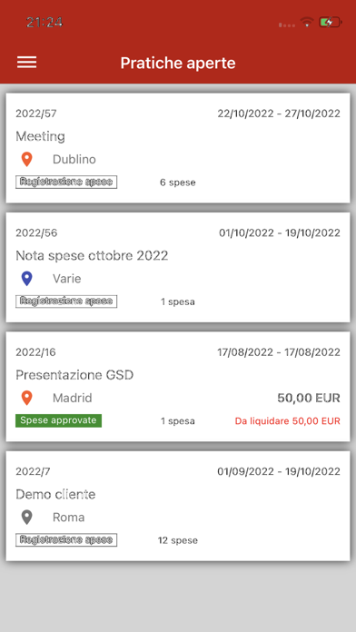 GSD Gestione Spese Dipendenti Screenshot