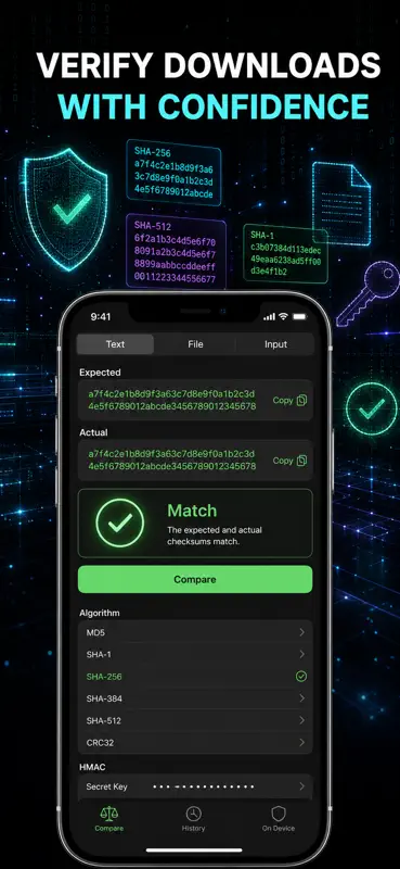 Hash Calculator: MD5 SHA CRC32 screenshot 3 of 10