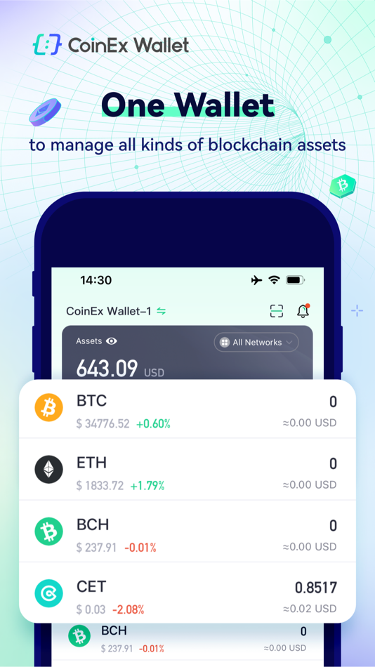 #1. CoinEx Wallet - Crypto & DeFi (iOS) Av: Coinex Global Limited
