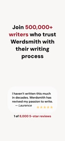 Werdsmith: Writing App screenshot