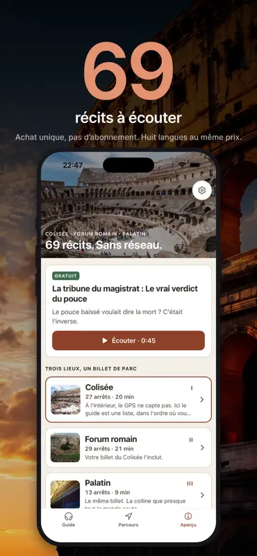 Colisée : audioguide Tessera screenshot 6 of 10
