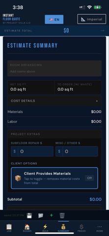 Instant Floor Quote Screenshot 7 of 8