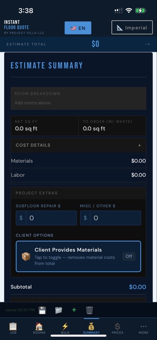 Instant Floor Quote Screenshot 7 of 8