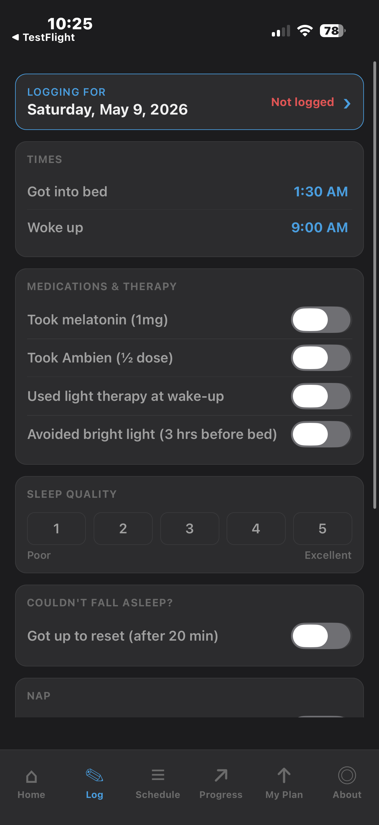 Sleep Phase Tracker screenshot 2