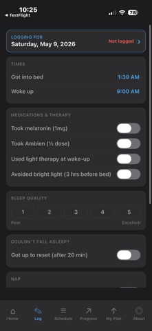 Sleep Phase Tracker screenshot