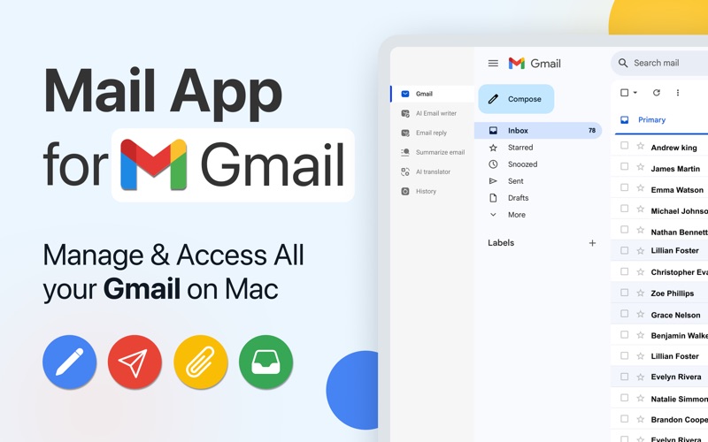 Simple Mail Box for Gmail screenshot