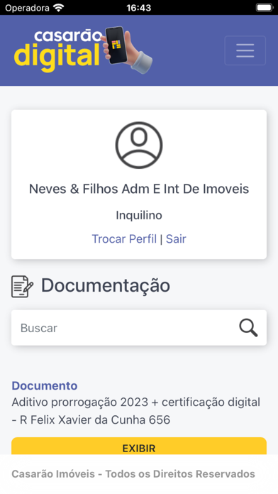 Casarão Digital Aluguéis Screenshot