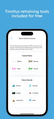 Reductinn –Tinnitus Relief CBT iPhone screenshot