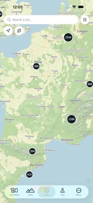 myCols - your cycling climbs screenshot 3