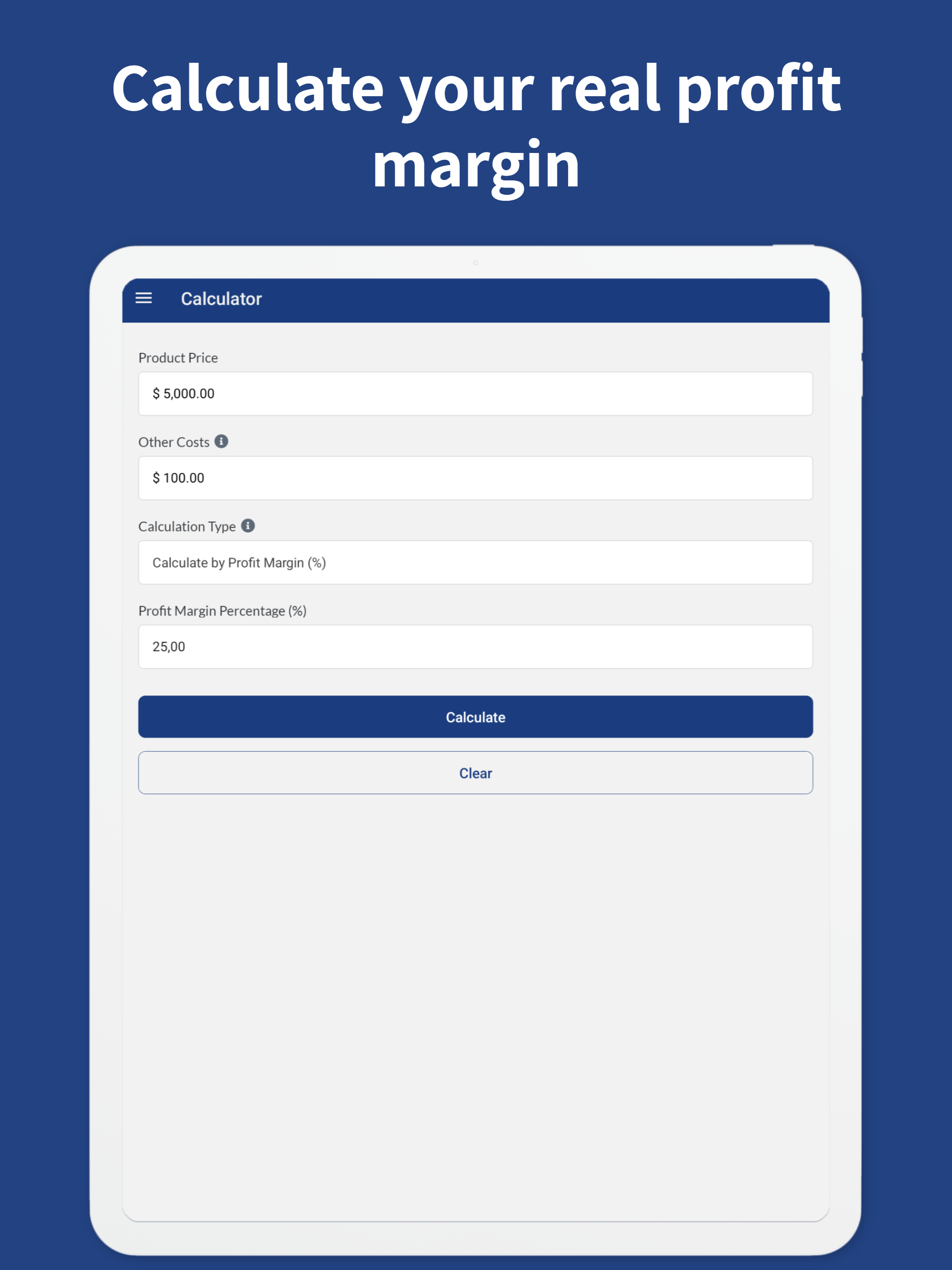 Profit Margin Calculator Pro