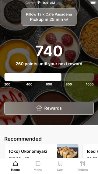 Pillow Talk Cafe Pasadena app screenshot