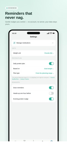 DoseWise: GLP-1 Dose Tracker screenshot