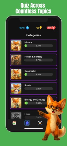Vulpio – Daily Knowledge Quiz Screenshot 2 of 6