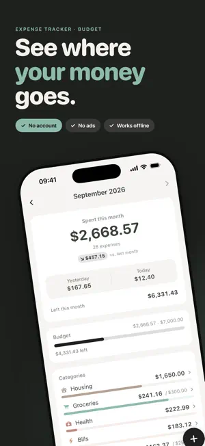 Walti: Budget Expense Tracker screenshot 1