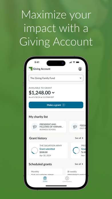 Fidelity Charitable Screenshot