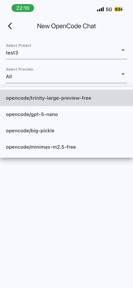 Client for OpenCode screenshot