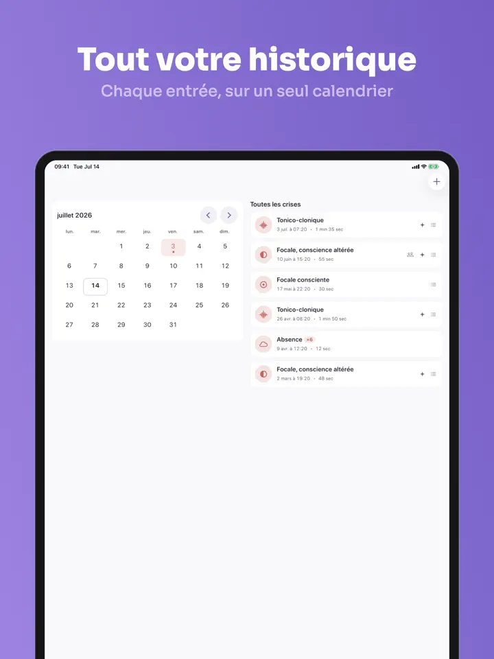 Seizly sur iPad : capture d’écran 7 sur 7