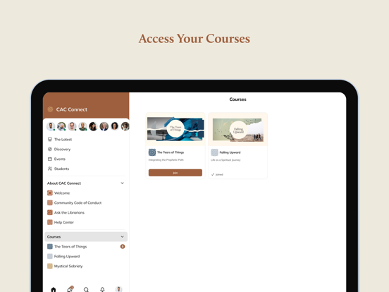 My CAC Connect iPad screenshot 1 - Education app