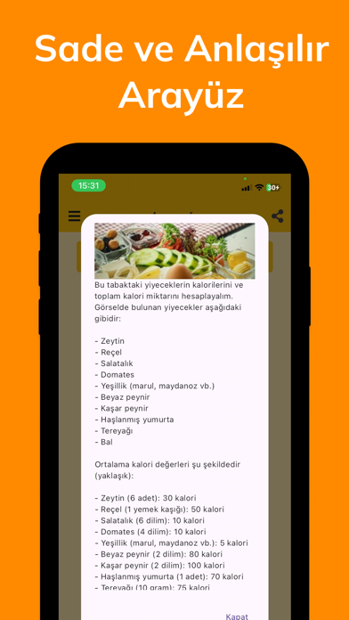 PhotoCalorie - Calorie Counter Screenshot
