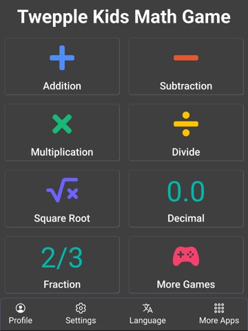 Math Games for Kids: + - x ÷ iPad screenshot