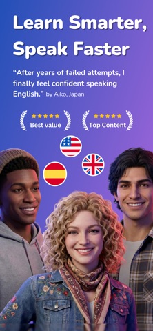 Talkera: Learn & Speak English iPhone screenshot
