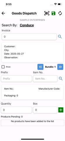 SIM BI App screenshot