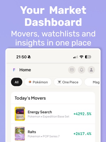 Flipzi TCG Price Tracker iPad screenshot