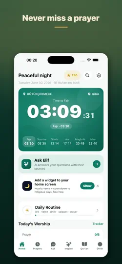 Elif: Namaz Vakti, Kur'an iPhone Ekran Görüntüsü 1