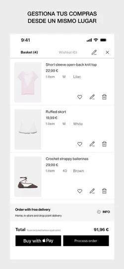 Captura de pantalla de PULL&BEAR en iPhone 5