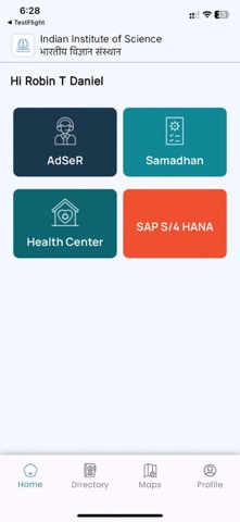 My IISc App screenshot