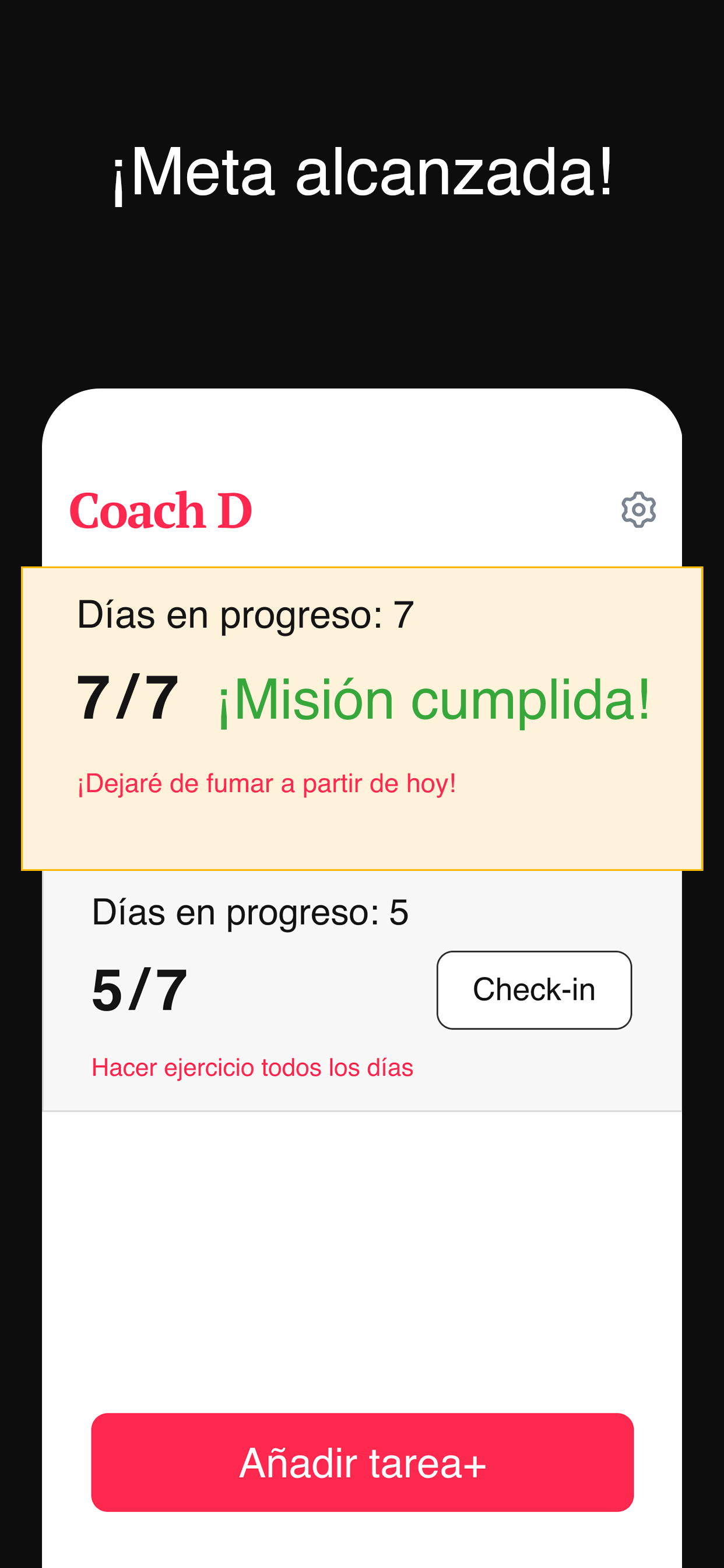 Coach D - Cambiar hábitos