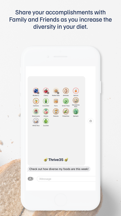 Thrive35: Gut Health Fiber Log Screenshot