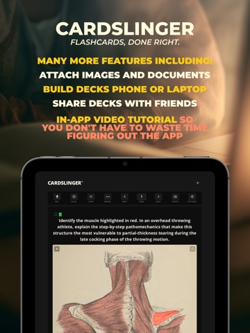 CARDSLINGER - Flashcards iPad screenshot