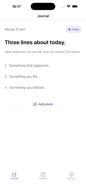 Diary & Journal: ThreeLines screenshot 2