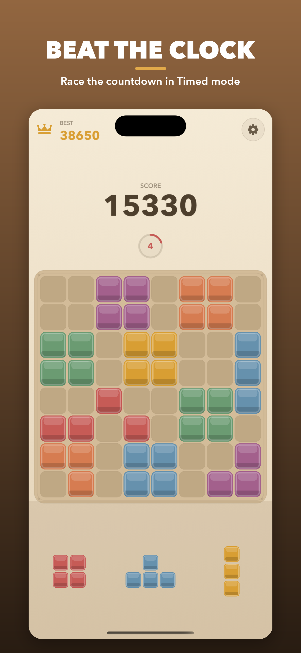 Cozy Blocks: Rotate & Drop