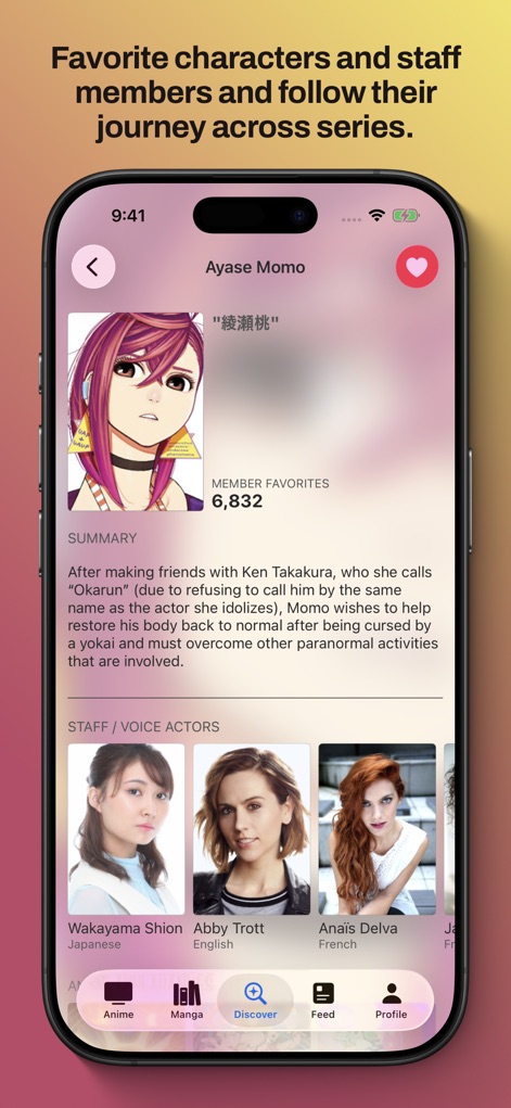 MyAniList - Delve into detailed character profiles and explore the extensive listings of voice actors and staff involved in your favorite series.